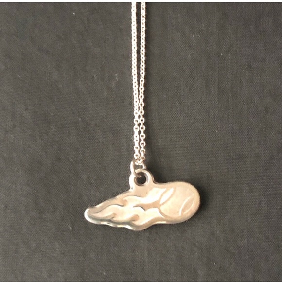 Authentic Tiffany Custom US Open Flaming Ball Chain and Nacklace, 18” - Picture 1 of 9